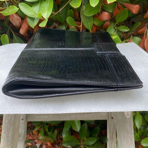 Yves Saint Laurant (YSL) Black Leather Clutch w/COA. EUC! - Picture 8 of 16